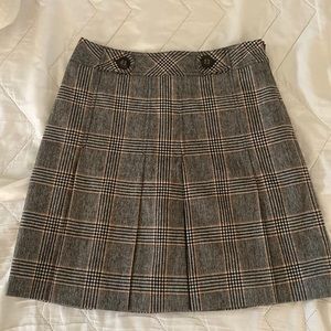 Etcetera pleated plaid skirt size 4